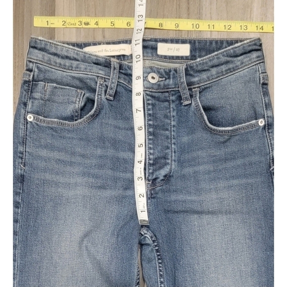 Anthropologie Pilcro and the Letterpres High-rise Sequin Flare Jeans size 27 - Picture 6 of 12